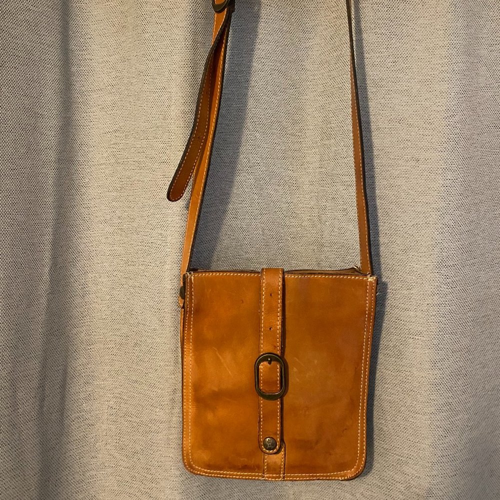Patricia Nash Leather Women's Crossbody Bag, Tan